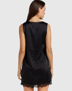 Hot Belle & Bloom After Party Lace Mini Dress - Black