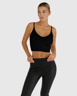 Fashion Belle & Bloom All I Need Knit Crop - Black