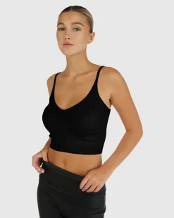 Fashion Belle & Bloom All I Need Knit Crop - Black
