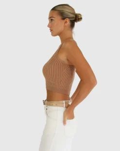 New Belle & Bloom All I Need Knit Crop - Oat