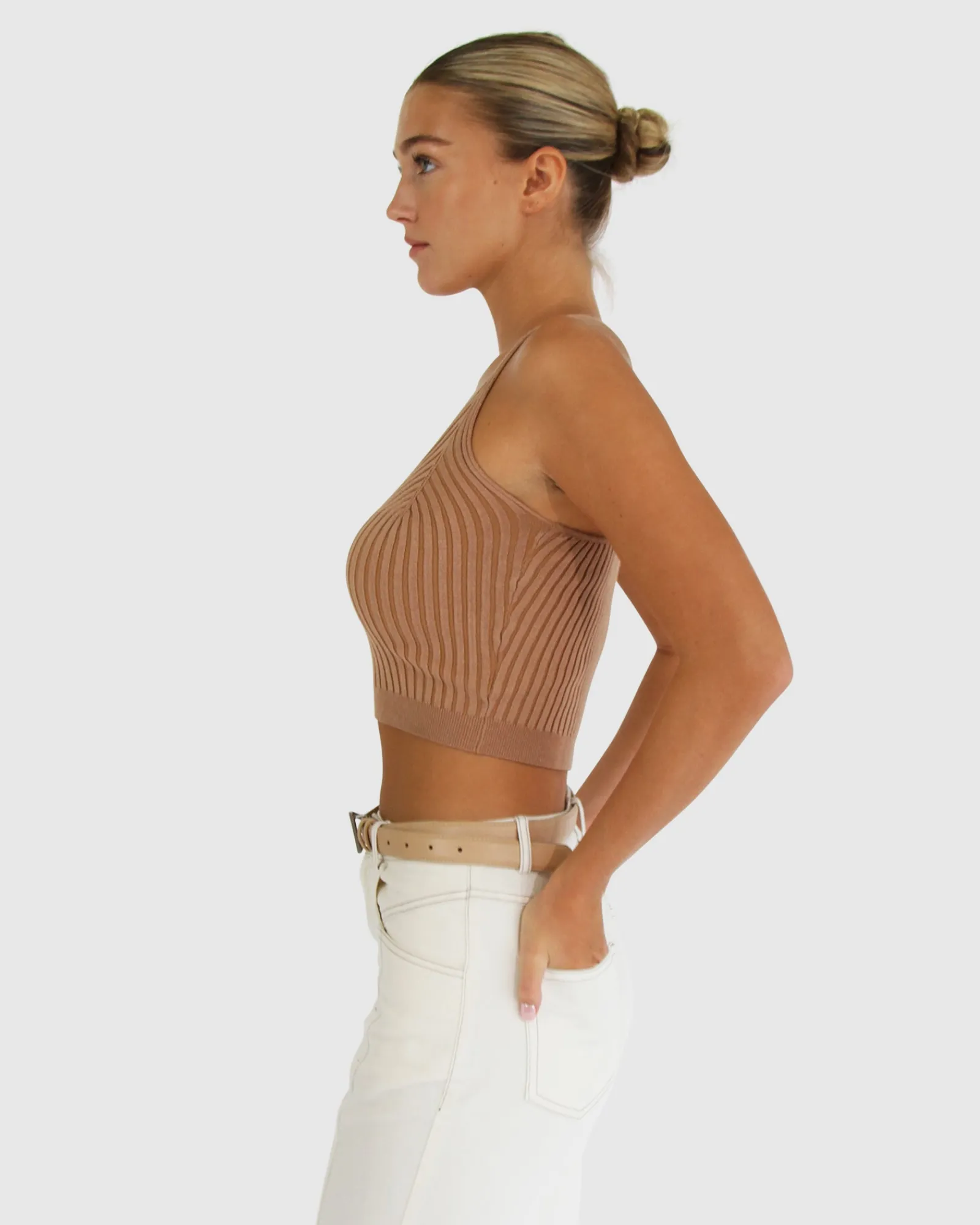 New Belle & Bloom All I Need Knit Crop - Oat