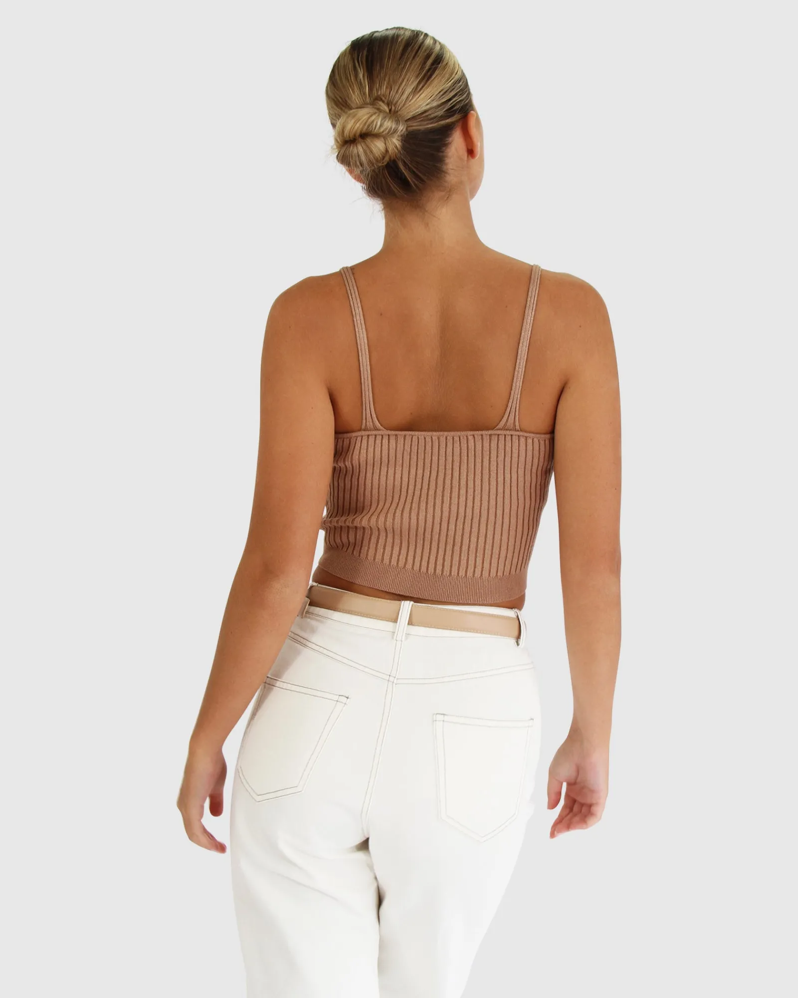 New Belle & Bloom All I Need Knit Crop - Oat