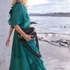 Clearance Belle & Bloom Amour Amour Ruffled Midi Dress - Dark Green DarkGreen