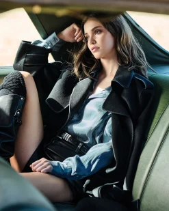 Hot Belle & Bloom Back To You Irredescent Shirt - Slate