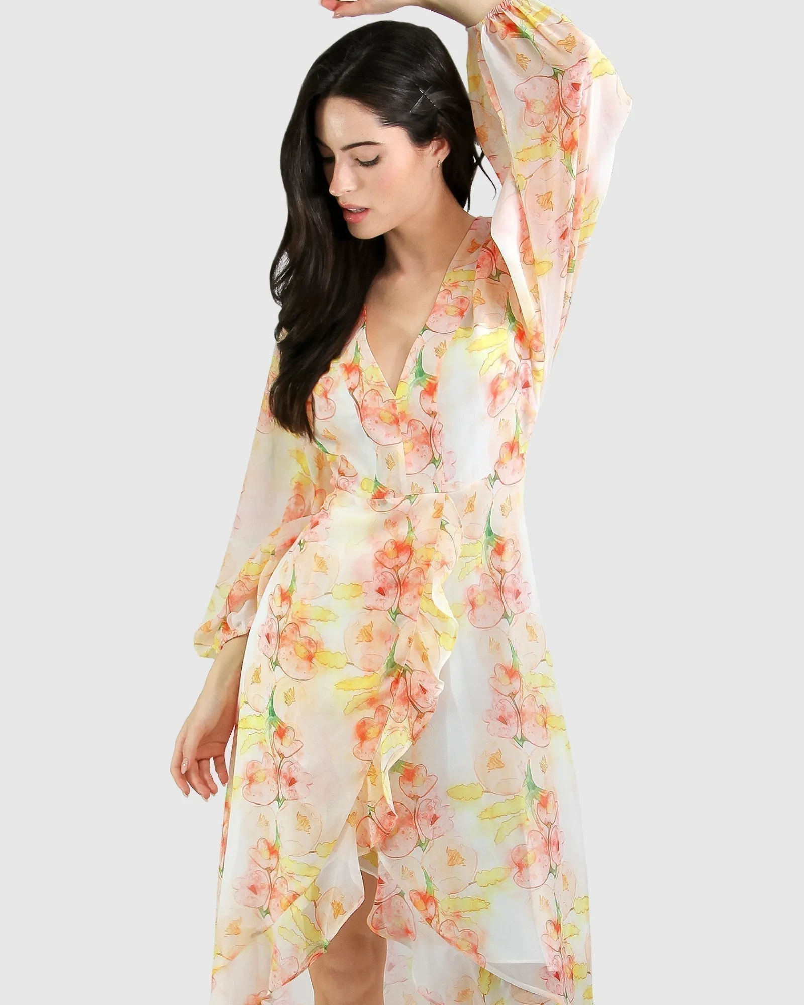 Discount Belle & Bloom Beautiful Escape Dress - Floral Bouquet FloralBouquet