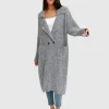 Clearance Belle & Bloom Born To Run Sustainable Sweater Coat - Grey