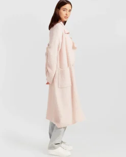 Best Belle & Bloom Born To Run Sustainable Sweater Coat - Pale Pink PalePink