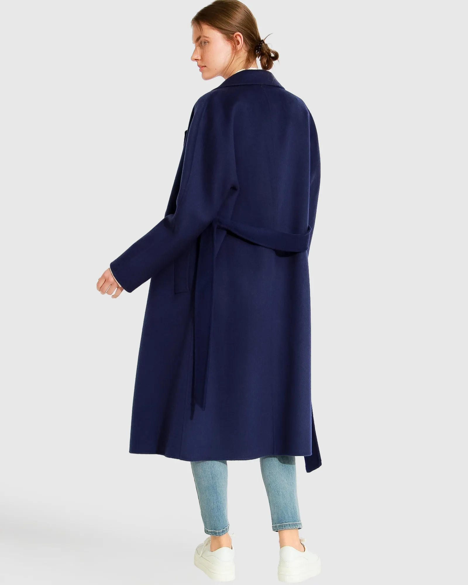 Outlet Belle & Bloom Boss Girl Double-Breasted Lined Wool Coat - Midnight Blue BreastedLinedWoolCoat-MidnightBlue