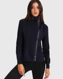 Best Belle & Bloom Brother’s Zip Front Jumper - Navy