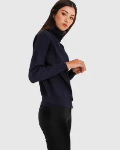 Best Belle & Bloom Brother’s Zip Front Jumper - Navy