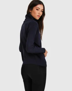 Best Belle & Bloom Brother’s Zip Front Jumper - Navy