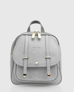 Best Belle & Bloom Camila Leather Backpack - Grey