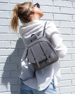 Hot Belle & Bloom Camila Leather Backpack - Ash