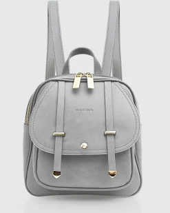 Best Belle & Bloom Camila Leather Backpack - Grey