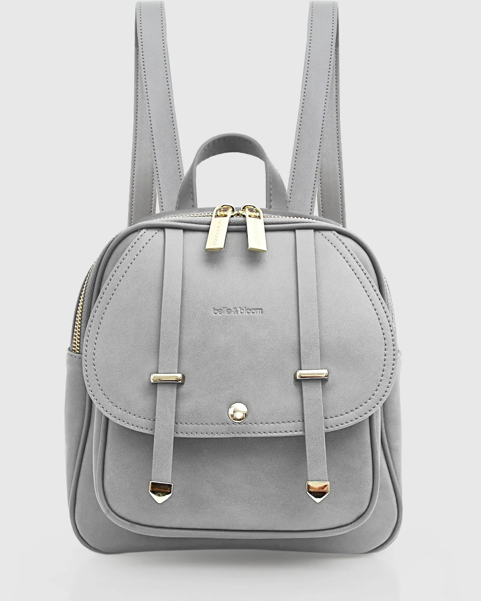Best Belle & Bloom Camila Leather Backpack - Grey