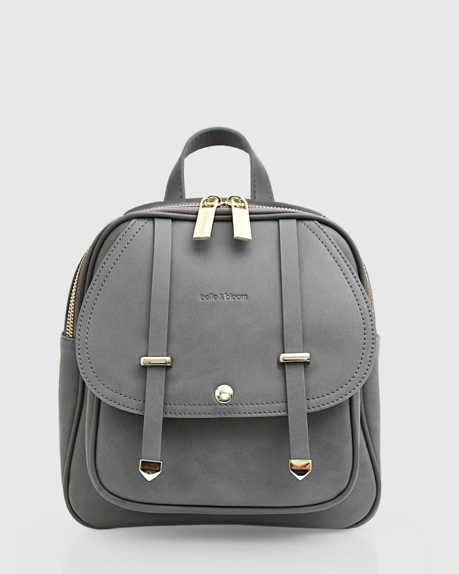 Hot Belle & Bloom Camila Leather Backpack - Ash