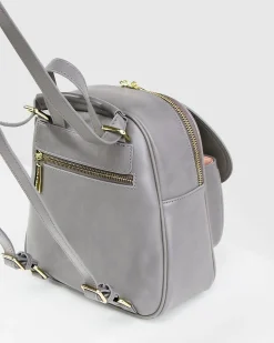 Best Belle & Bloom Camila Leather Backpack - Grey