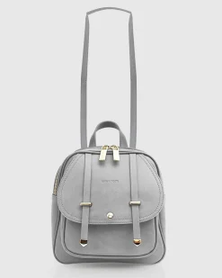 Best Belle & Bloom Camila Leather Backpack - Grey