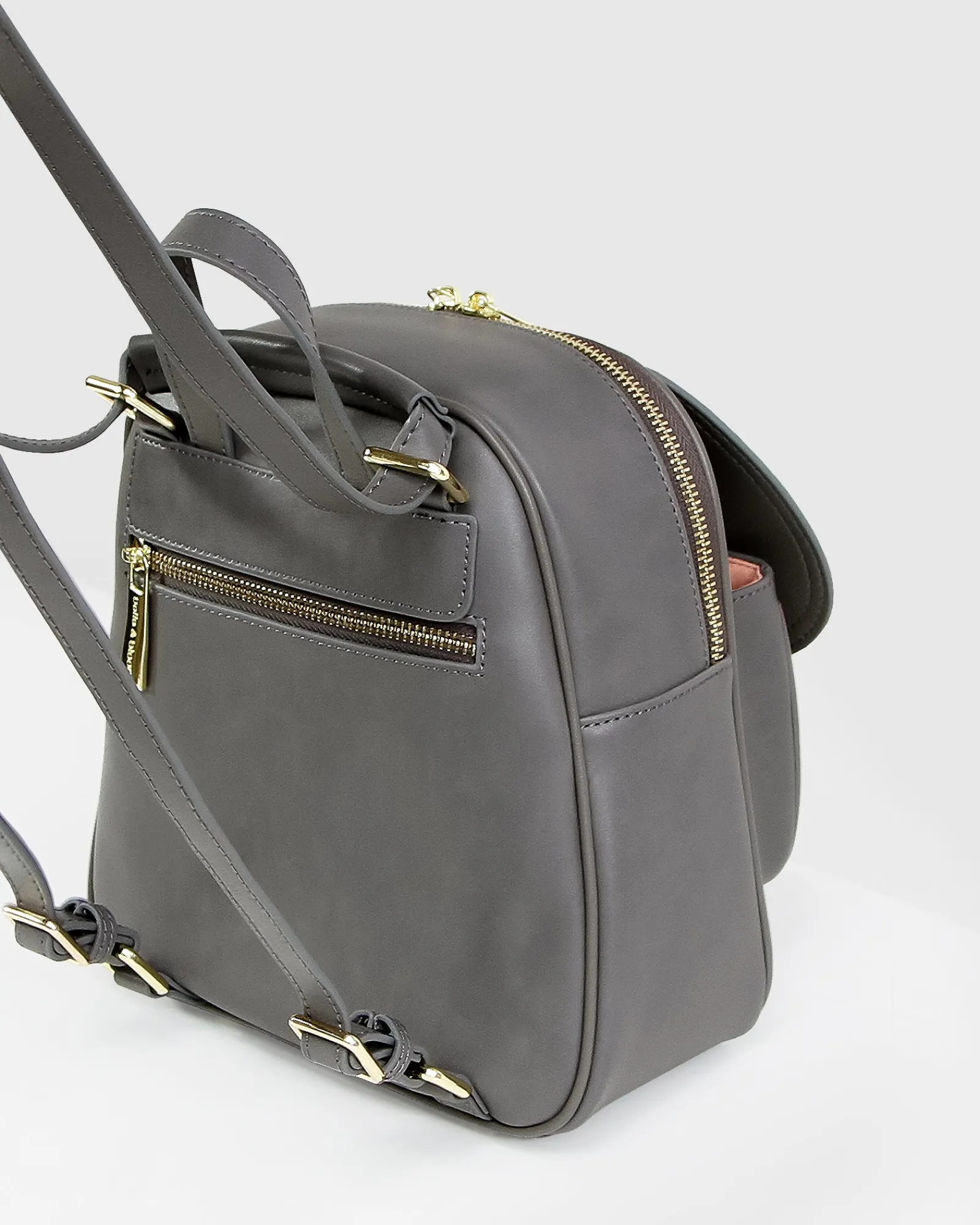 Hot Belle & Bloom Camila Leather Backpack - Ash