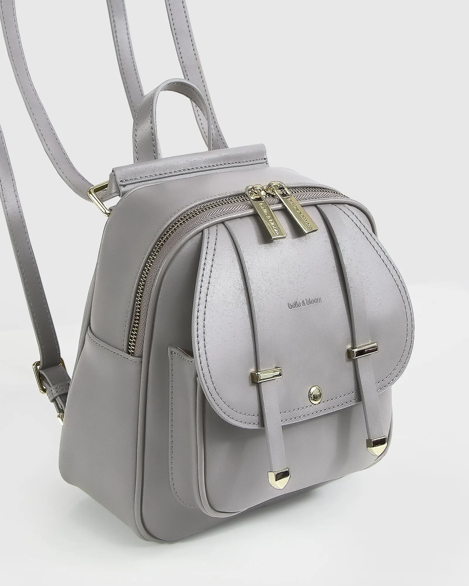 Best Belle & Bloom Camila Leather Backpack - Grey