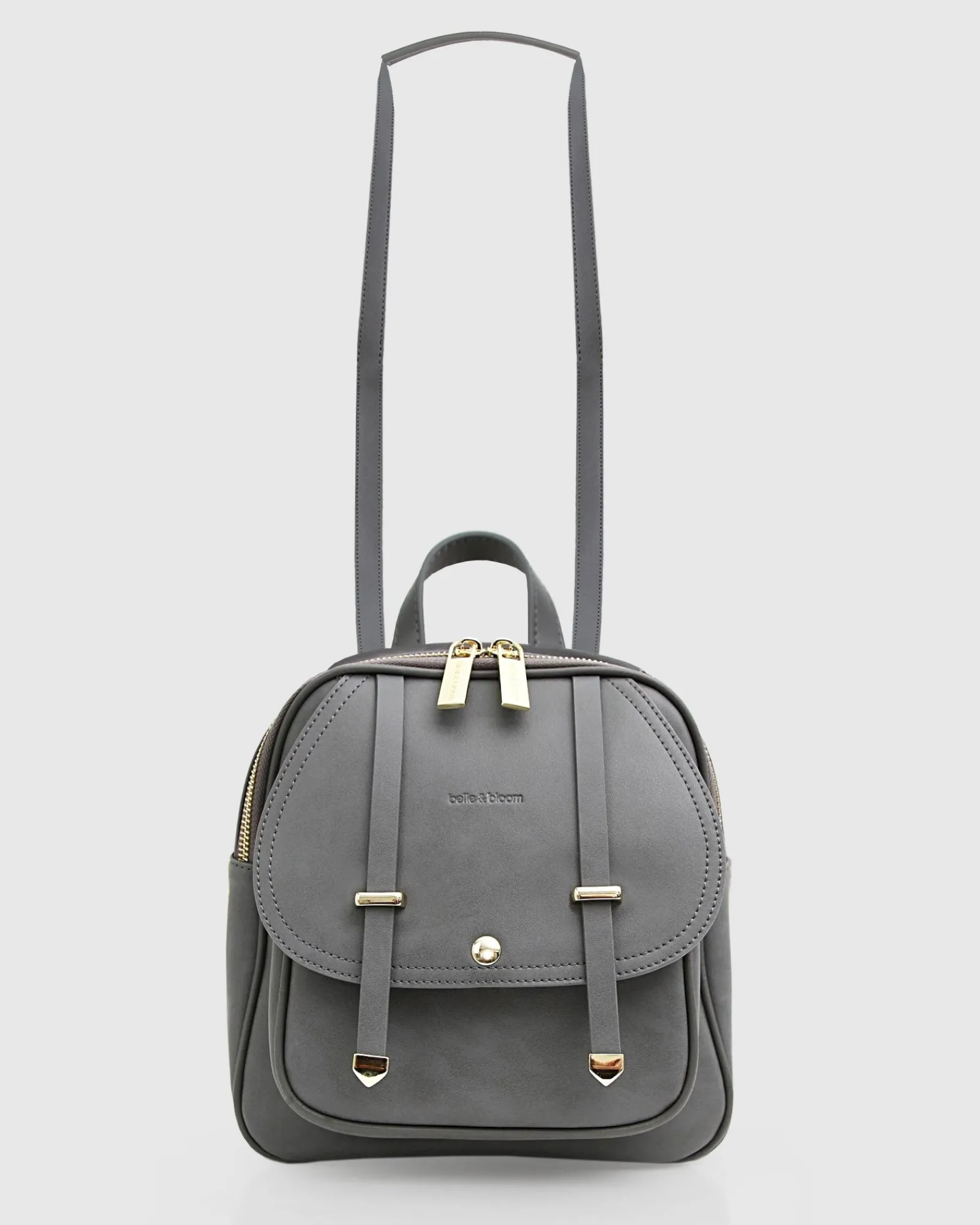 Hot Belle & Bloom Camila Leather Backpack - Ash