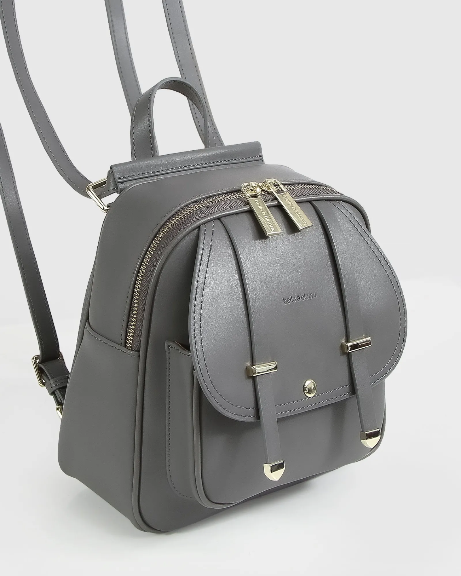 Hot Belle & Bloom Camila Leather Backpack - Ash
