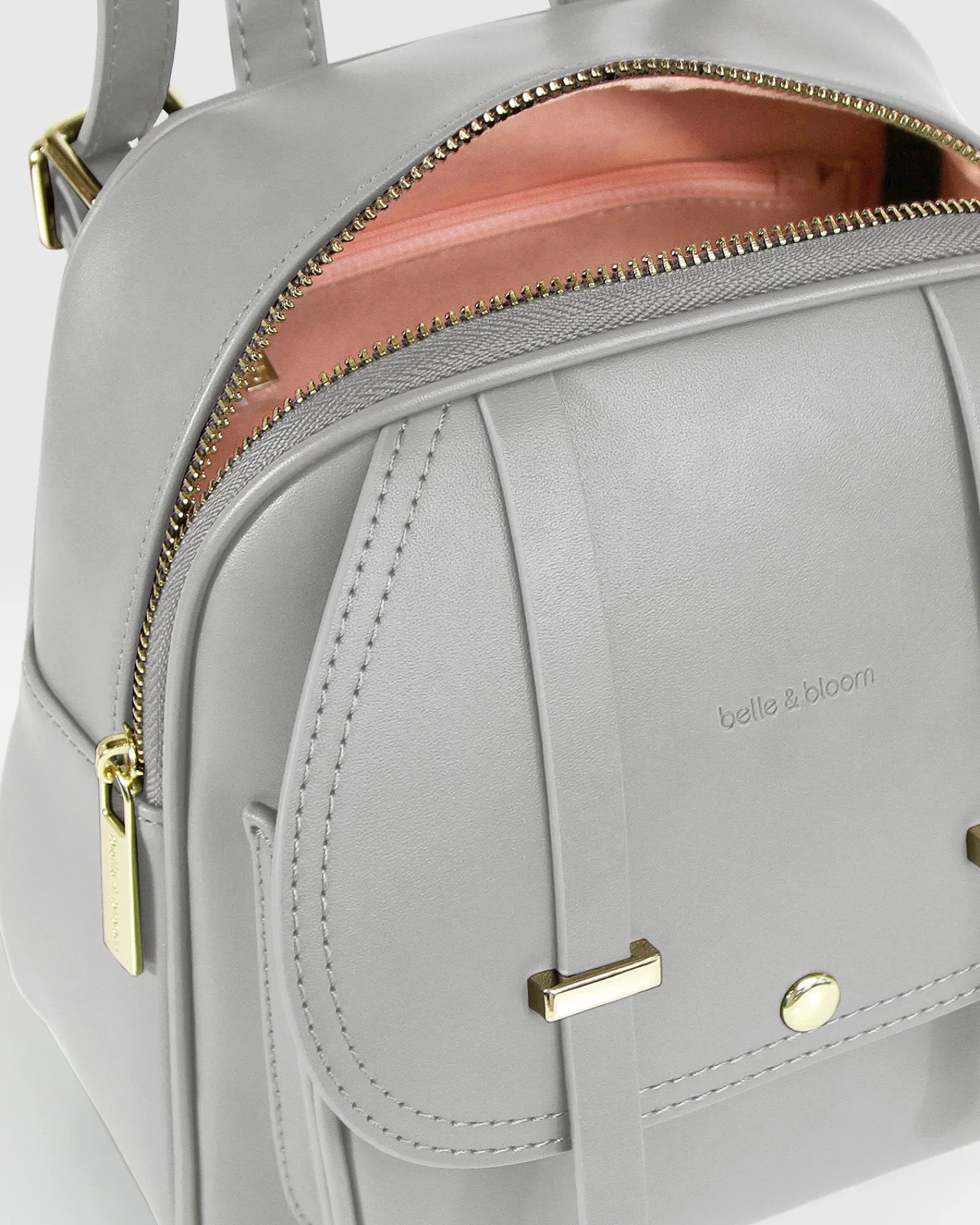 Best Belle & Bloom Camila Leather Backpack - Grey