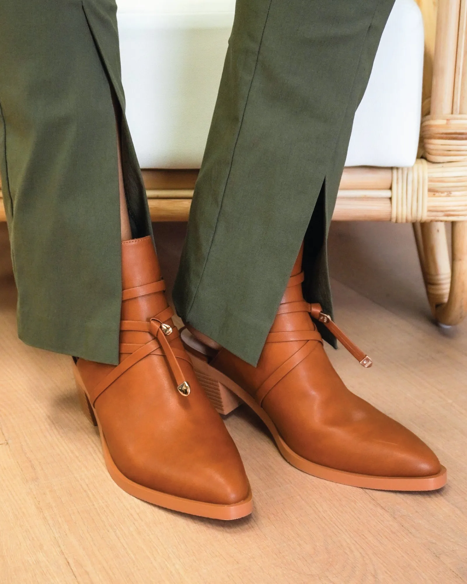 Best Belle & Bloom Can't Be Tamed Open Back Boot - Tan
