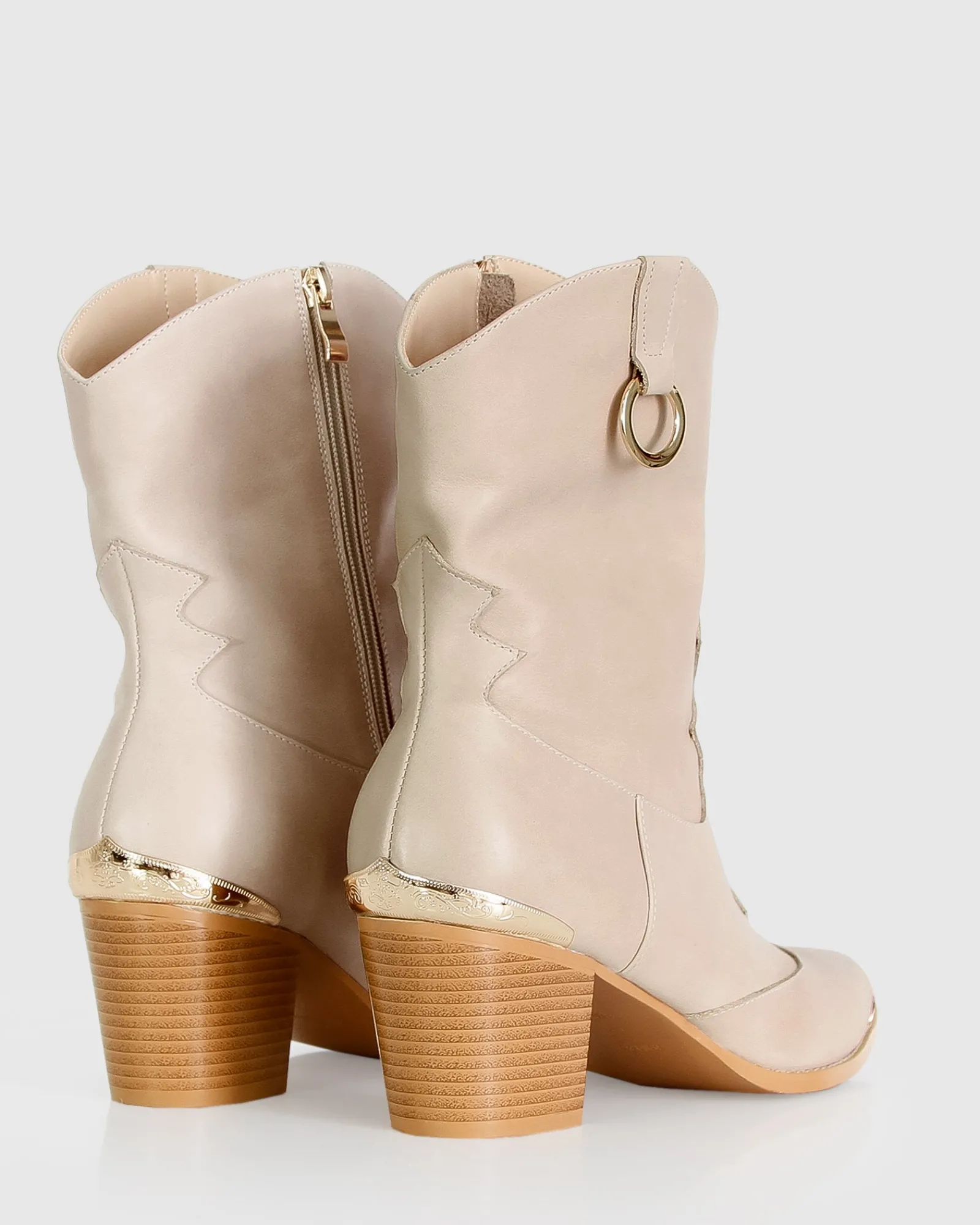 Hot Belle & Bloom Dallas Western Boot - Stone