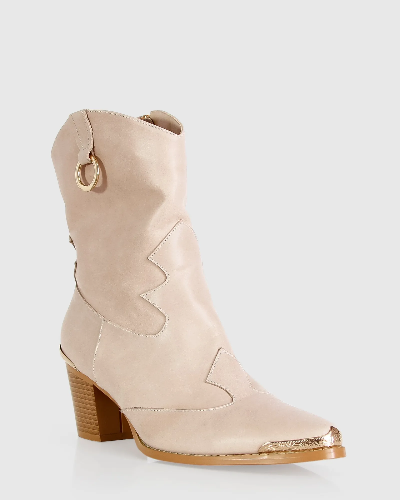 Hot Belle & Bloom Dallas Western Boot - Stone