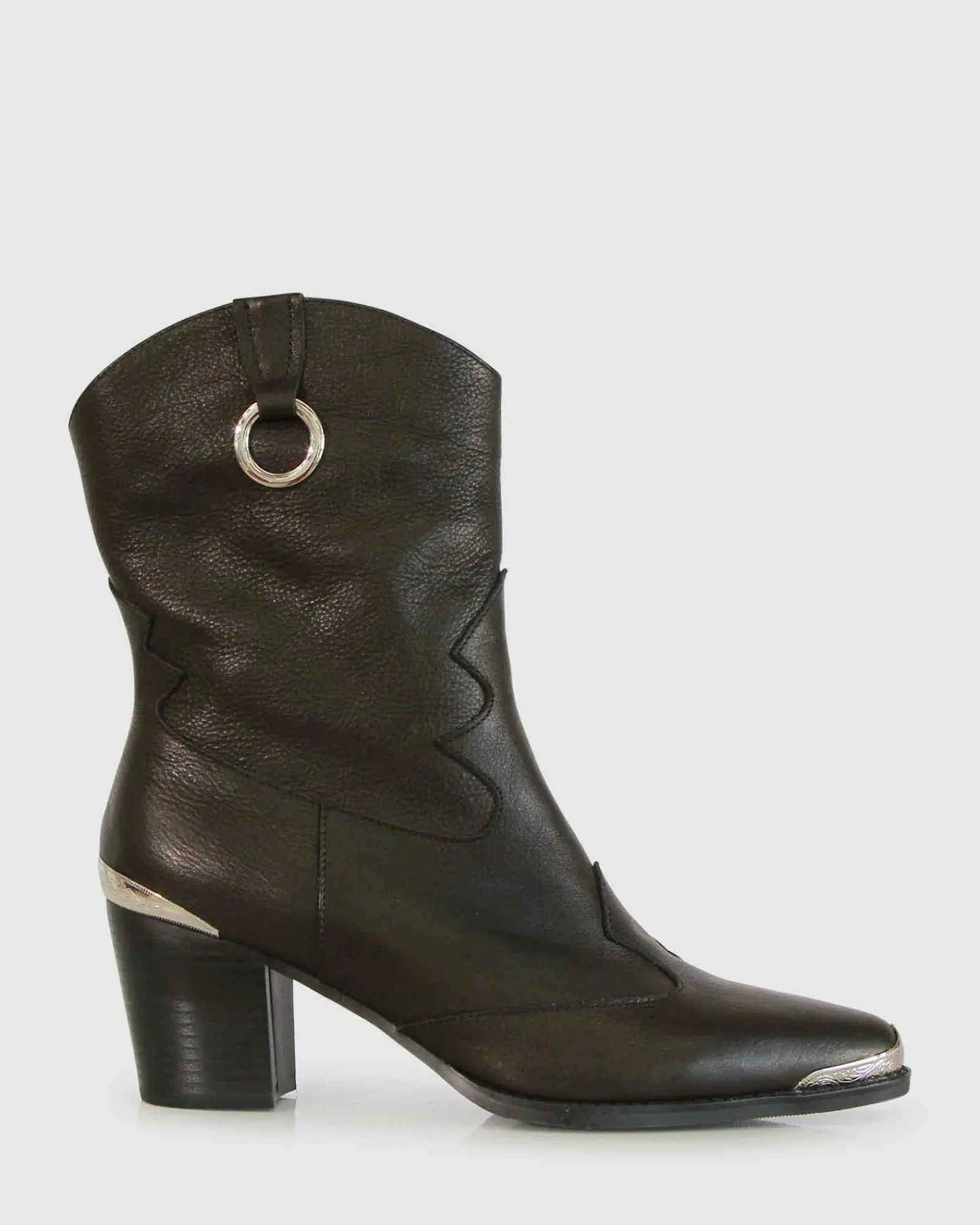 Online Belle & Bloom Dallas Western Boot - Vintage Black VintageBlack