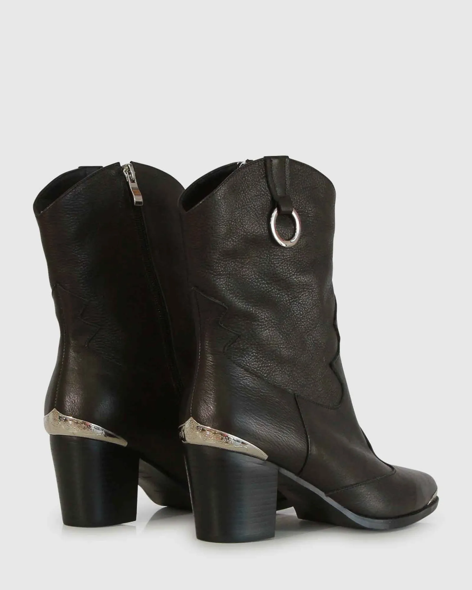 Online Belle & Bloom Dallas Western Boot - Vintage Black VintageBlack