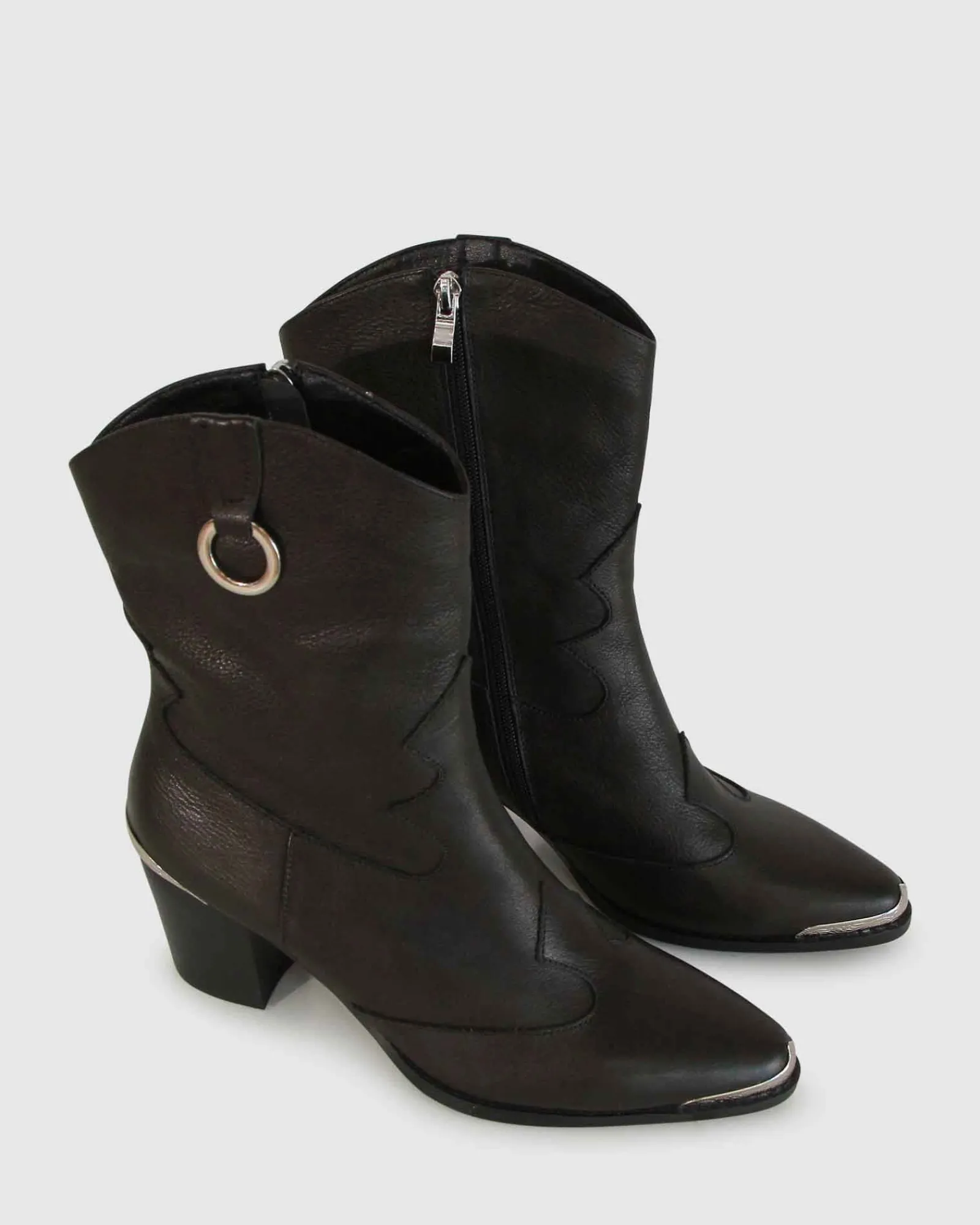 Online Belle & Bloom Dallas Western Boot - Vintage Black VintageBlack