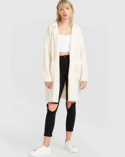 Fashion Belle & Bloom Days Go By Sustainable Blazer Cardigan - Cream