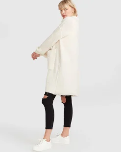 Fashion Belle & Bloom Days Go By Sustainable Blazer Cardigan - Cream