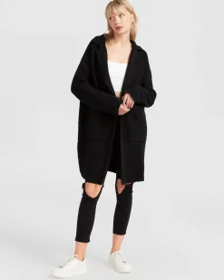Discount Belle & Bloom Days Go By Sustainable Blazer Cardigan - Black