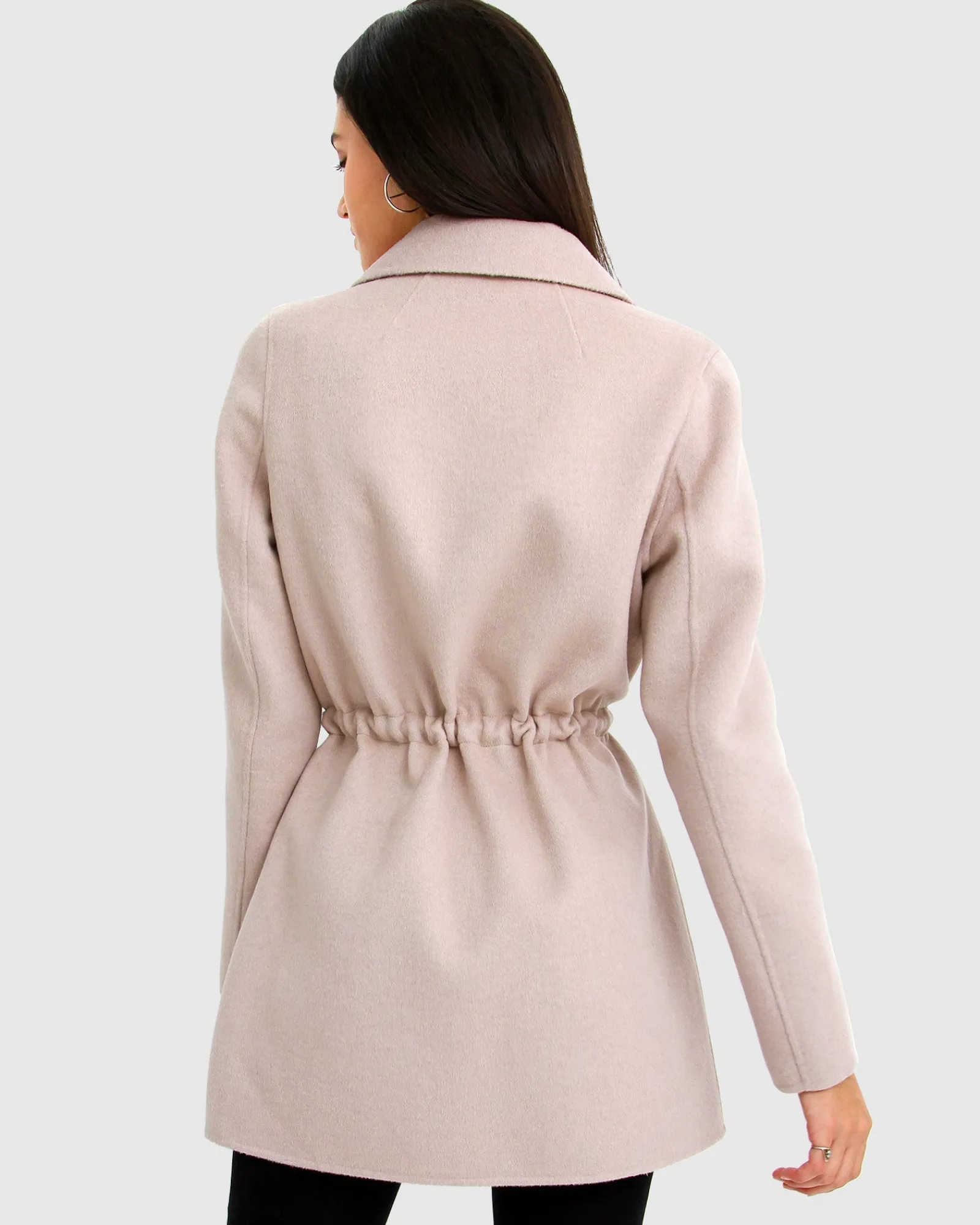 Sale Belle & Bloom Electric Feel Drawstring Coat - Sand