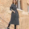 Discount Belle & Bloom Empirical City Trench Coat - Washed Black WashedBlack