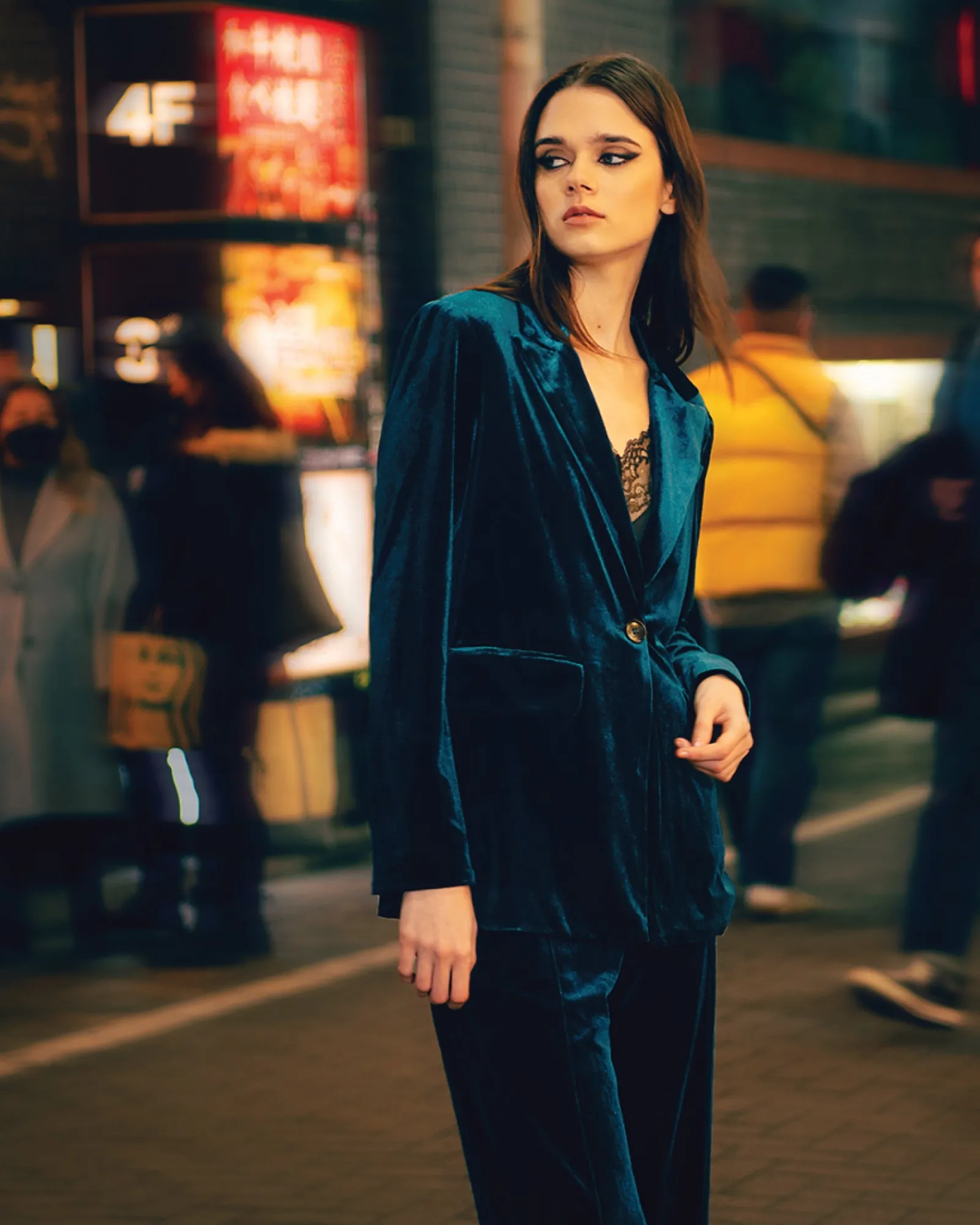 Online Belle & Bloom Eternity Velvet Blazer - Dark Teal DarkTeal