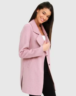 New Belle & Bloom Ex-Boyfriend Wool Blend Oversized Jacket - Lilac BoyfriendWoolBlendOversizedJacket-Lilac
