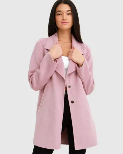 New Belle & Bloom Ex-Boyfriend Wool Blend Oversized Jacket - Lilac BoyfriendWoolBlendOversizedJacket-Lilac