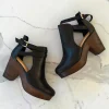 Online Belle & Bloom Fearless Clog Ankle Boot - Black/Chocolate