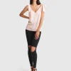 Sale Belle & Bloom Feel For You V-Neck Top - Blush NeckTop-Blush