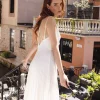New Belle & Bloom Feel It Still Lace Trim Mini Dress - White