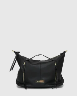 Best Belle & Bloom For Your Love Zip Front Handbag - Black