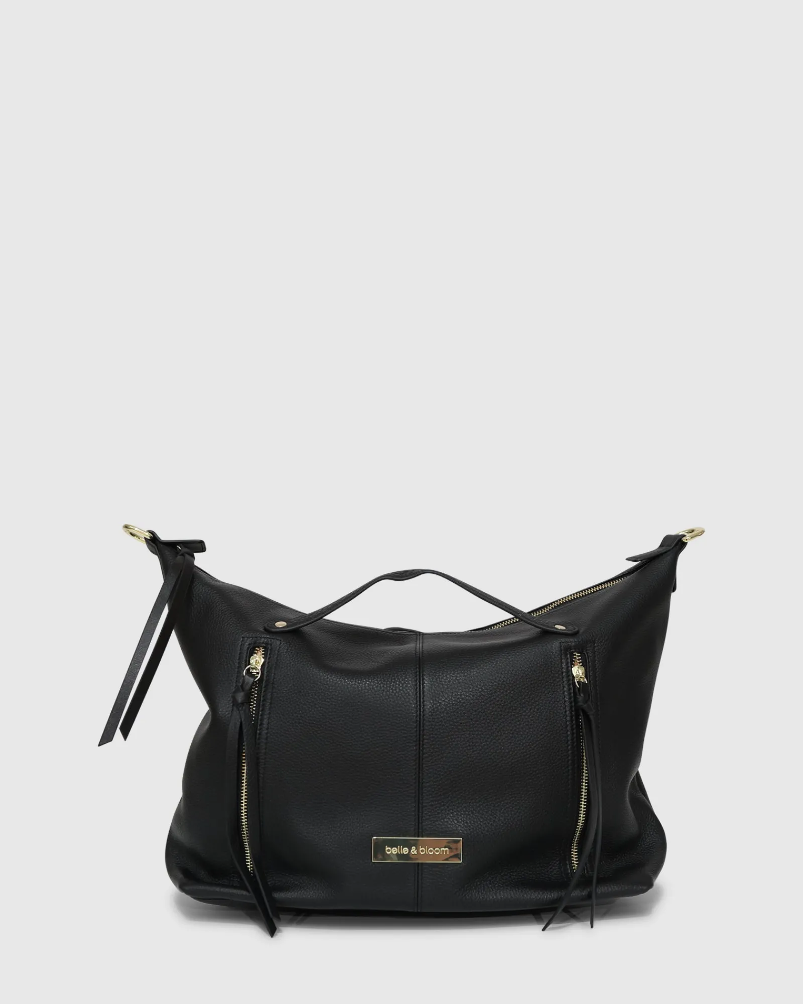 Best Belle & Bloom For Your Love Zip Front Handbag - Black
