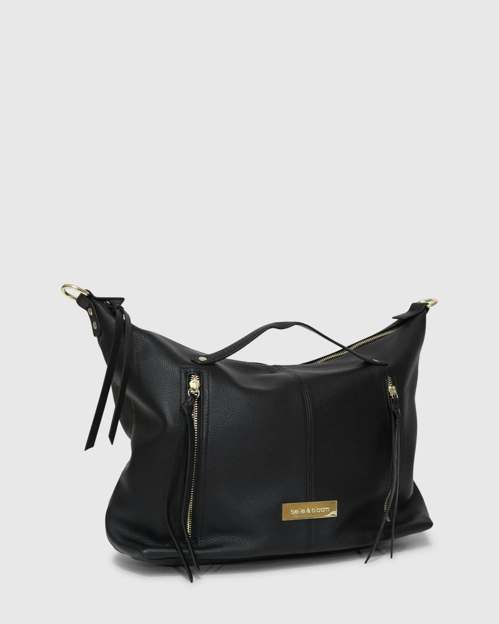 Best Belle & Bloom For Your Love Zip Front Handbag - Black
