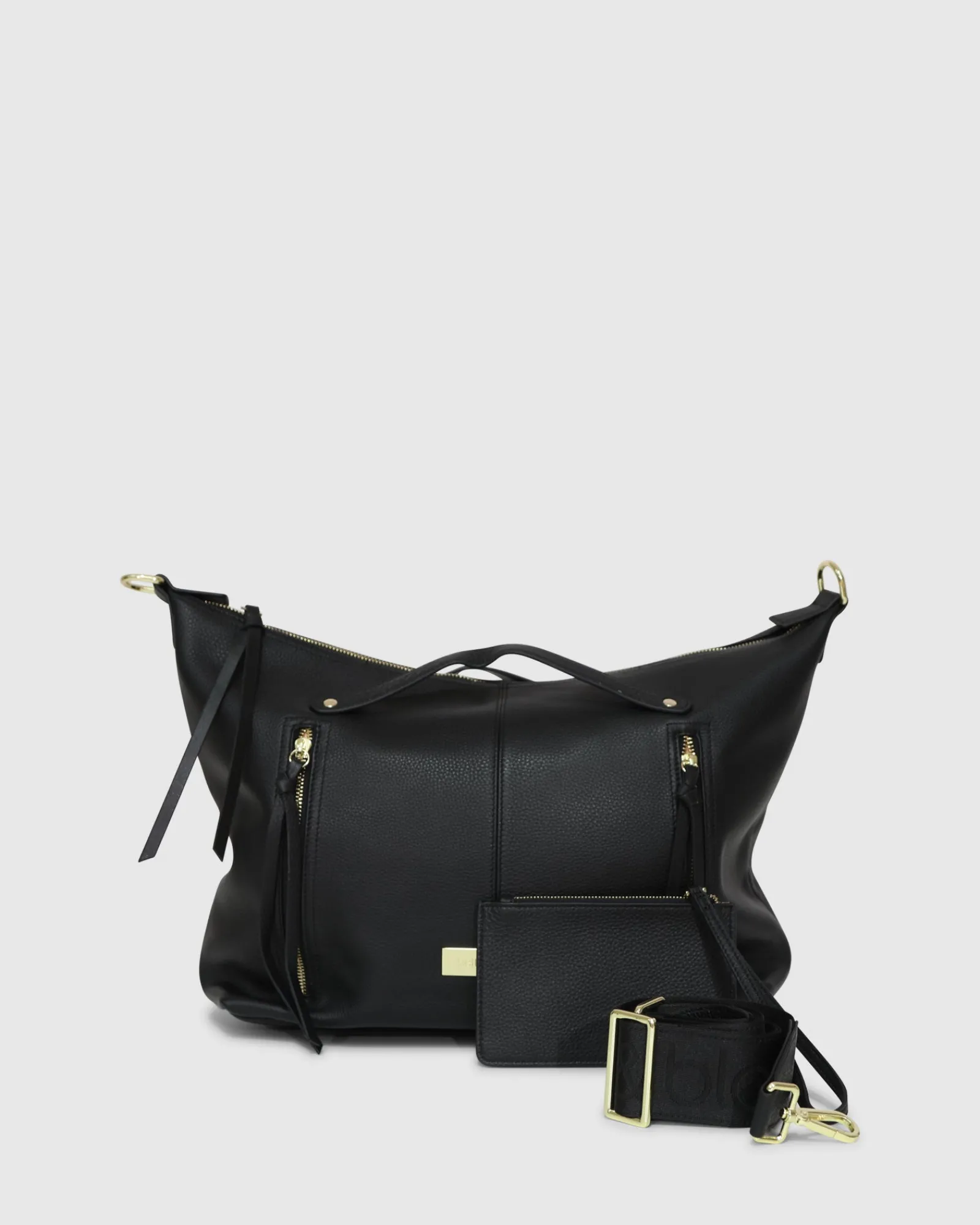 Best Belle & Bloom For Your Love Zip Front Handbag - Black