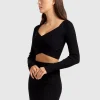 Fashion Belle & Bloom Forget Me Not Knit Crop - Black
