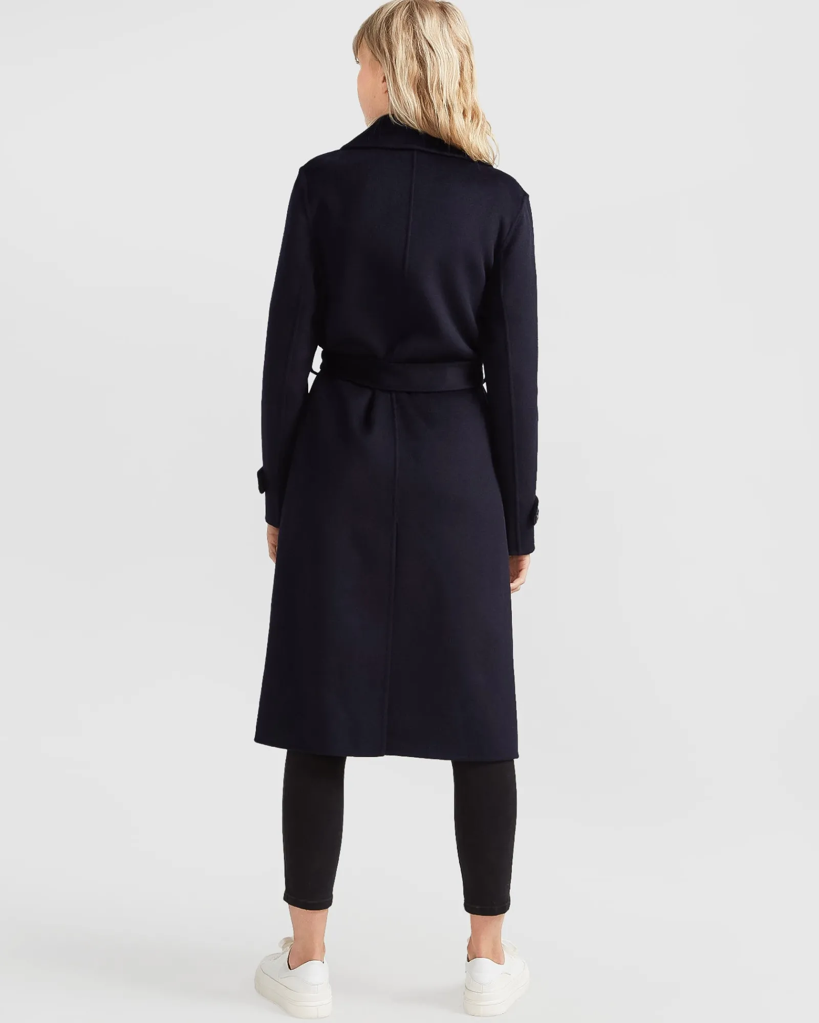 Fashion Belle & Bloom Front Runner Belted Coat - Navy